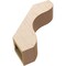 Ekena Millwork 5-inch W x 18-inch D x 18-inch H Stanfield Rough Cedar Woodgrain TimberThane Knee Brace, Primed BRCUR05X18X18STARCPR - alternate 5